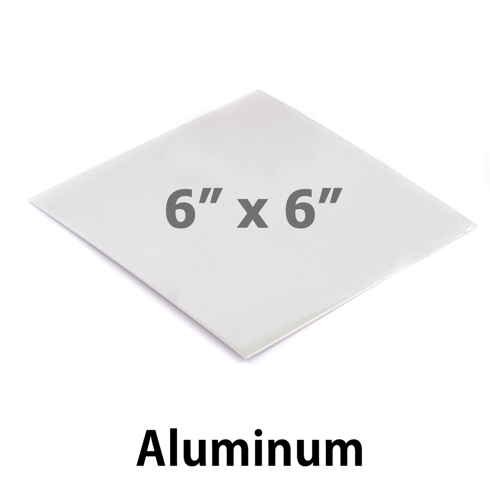 Wire & Sheet Metal Aluminum Sheet Metal, 6" x 6", 20 Gauge, Great for Bookmarks